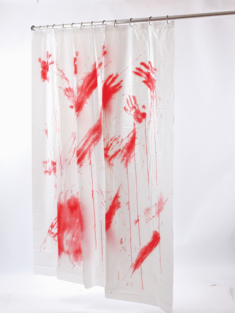 Wholesale Halloween Decorations: Bloody Shower Curtain(4x.42)