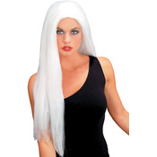Wig 24 Inch Straight White