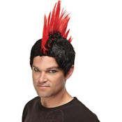 Wig Red Punk Rocker