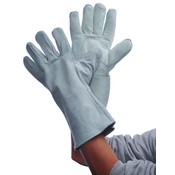 Gray Leather Welding Gloves