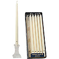 15" Hand Dipped Ivory Taper Candle