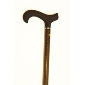 Derby Black Tripe Wound Carbon Fiber Cane
