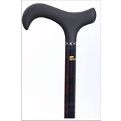 Derby Handle Red Check Maroon Carbon Fiber Cane