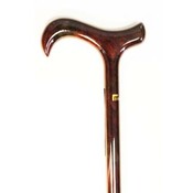 Adjustable Derby Red Burl Wood Carbon Fiber cane