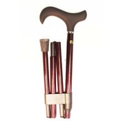 Foldable Red Tripe Wound Carbon Fiber Cane