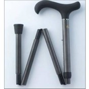 Foldable Derby Black Grey Carbon Fiber Cane