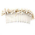 Bardot's Pearl Hair Comb - Gold