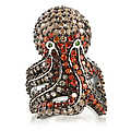 Tia Dalma's Octopus Cocktail Ring - Silver Tone