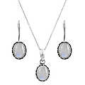 Belinda's Moonstone Necklace &amp; Earring Set