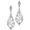 Brandi's Antique Jewelry: Filigree &amp; CZ Earrings