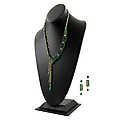 Gift Set: Carrie's Bib Necklace &amp; Earrings - Green