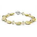 Brides Chantha -Champagne CoinPearl Bracelet -8.5"