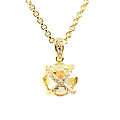 Cheryl's Unique Setting Canary CZ Pendant