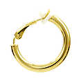 Men's Single Gold Hoop Clip On Earring