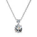 Corey's Silver Pear Drop Pendant - Wedding Jewelry