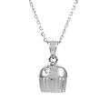 Baker's 1 Stone Sterling Silver  Necklace W/Back