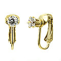 Deena's Earrings -April Birthstone Faux Diamond