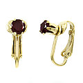 Deena's  Earrings- January BirthstoneFaux Garnet