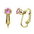 Deena's Earrings-OctoberBirthstone Faux RoseZircon