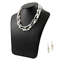 Diem'spearl&Crystal Quartz Item - 18" two Strand