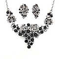 Gift Set-Esther's Fancy Rhinestone Leaf JewelrySet