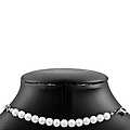 Necklace Extender - Fancy Faux Pearl  Silver (4")