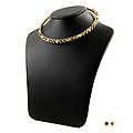 Kami's Magnetic Necklace &amp; Stud Earring Set - Gold