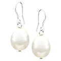 Lila's 16 mm White Baroque Shell Pearl Earrings