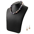 Lilly's 11mm Purple Baroque Pearl JewelrySet-17"