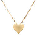 Lucky Vegas Charm Necklace-Heart-Gold Tone Matte(Pack of 1)