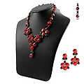 Macie's Fancy Faux Ruby Jewelry Set