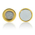 Magnetic Earring Backs - 12mm Gold Plated