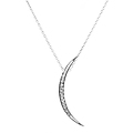 Elyse's Crescent Moon Necklace - Sterling Silver