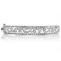 Olympia's Vintage Paisley CZ Bangle Bracelet