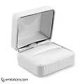 Wedding Ring Set Gift Box-Modern Collection-White