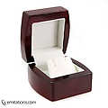 Stud Earring Jewelry Gift Box: Beveled Rose Wood