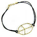 Shae's Peace Sign Bracelet- Large Oval