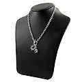 Sloane's CZ Charm Necklace - Silver Tone