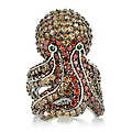 Octopus Cocktail Ring - Sterling Silver