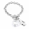 Flora's Sterling Silver Heart Charm Bracelet