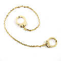 Verdie's Handcuff Anklet - Gold Tone Jewellery