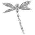 Alayja's Clear and Canary Bee Brooch - Gold