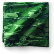 Bandanna, 100% Cotton, Woodland Camouflage, Premium, 22 x 22