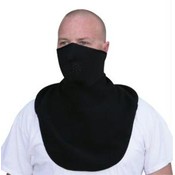 Neoprene Half Face Mask, Fleece Neck Shield, Black