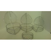 Chrome Wire Basket - Set of 4