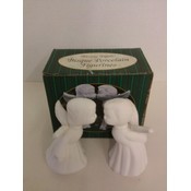 Bisque Porcelain Figures, 'Kissing Angels' - Set of 2 Wholesale Bulk