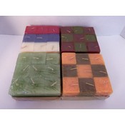 Votive Candles, Square - Assorted Colors