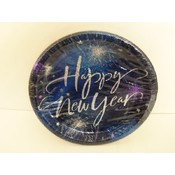 Happy New Year 8-3/4" Dinner Plate - 8ct
