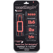 wrstRap!+ Neon Red Bracelet &amp; 4 Inserts