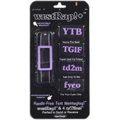 wrstRap!+ Neon Purple Bracelet &amp; 4 Inserts